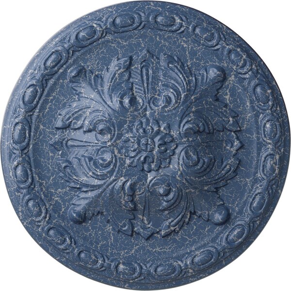 Ekena Millwork Stockport Ceiling Medallion, Hand-Painted Americana Crackle, 11 3/4"OD x 3/8"P CM12STAMC - main
